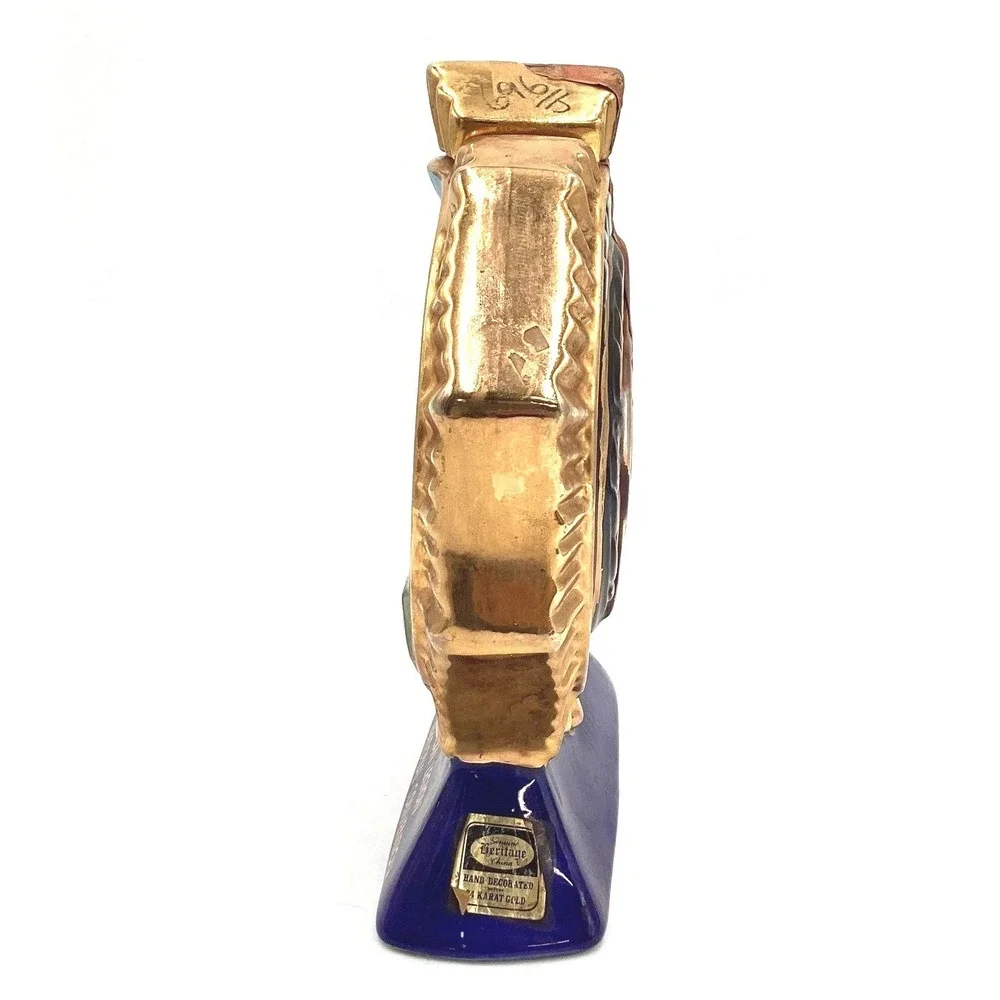 1977 Ezra‎ Brooks American Legion Decanter - Denver Colorado. 24k Gold Decor